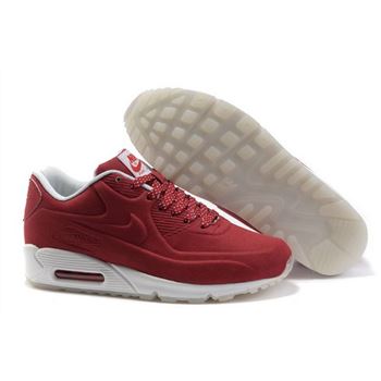 Nike Air Max 90 Hyp Prm Unisex Red White Running Shoes Closeout